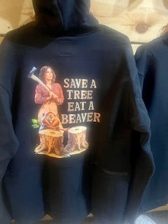 Save a Tree Logger Hoodie