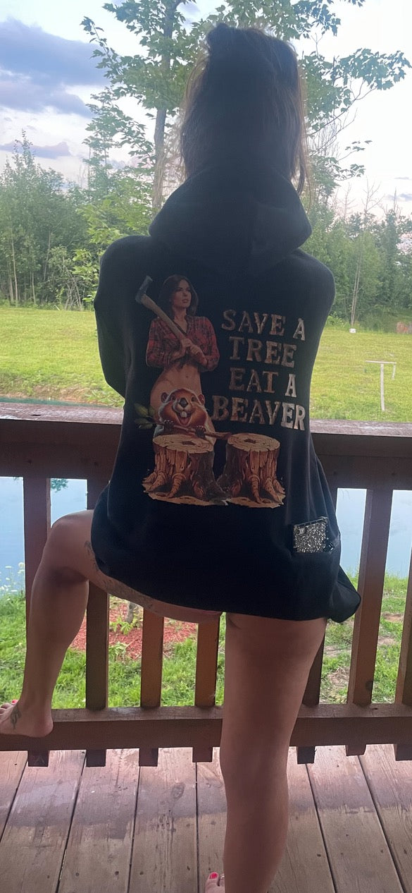 Save a Tree Logger Hoodie