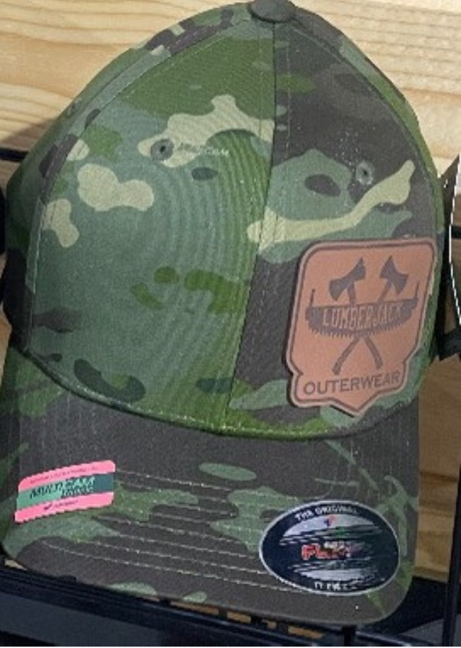 Camo flex fit cap with embroidered Lumberjack logo