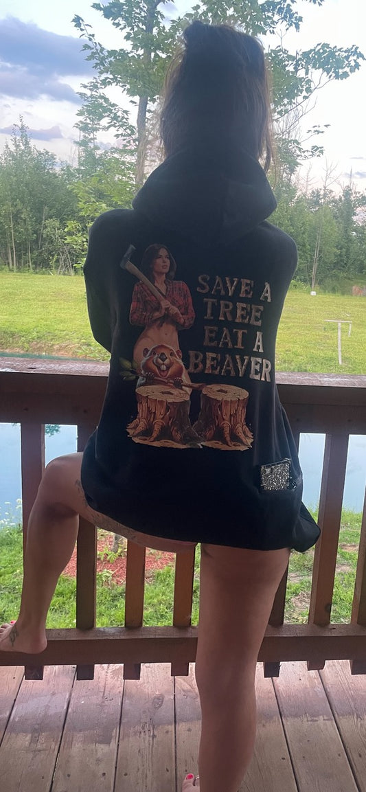 Save a Tree Logger Hoodie