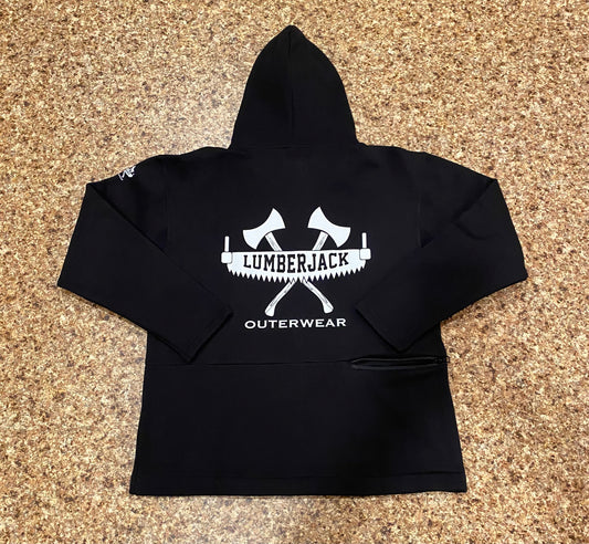 Black Lumberjack Outerwear hoodie with back logo